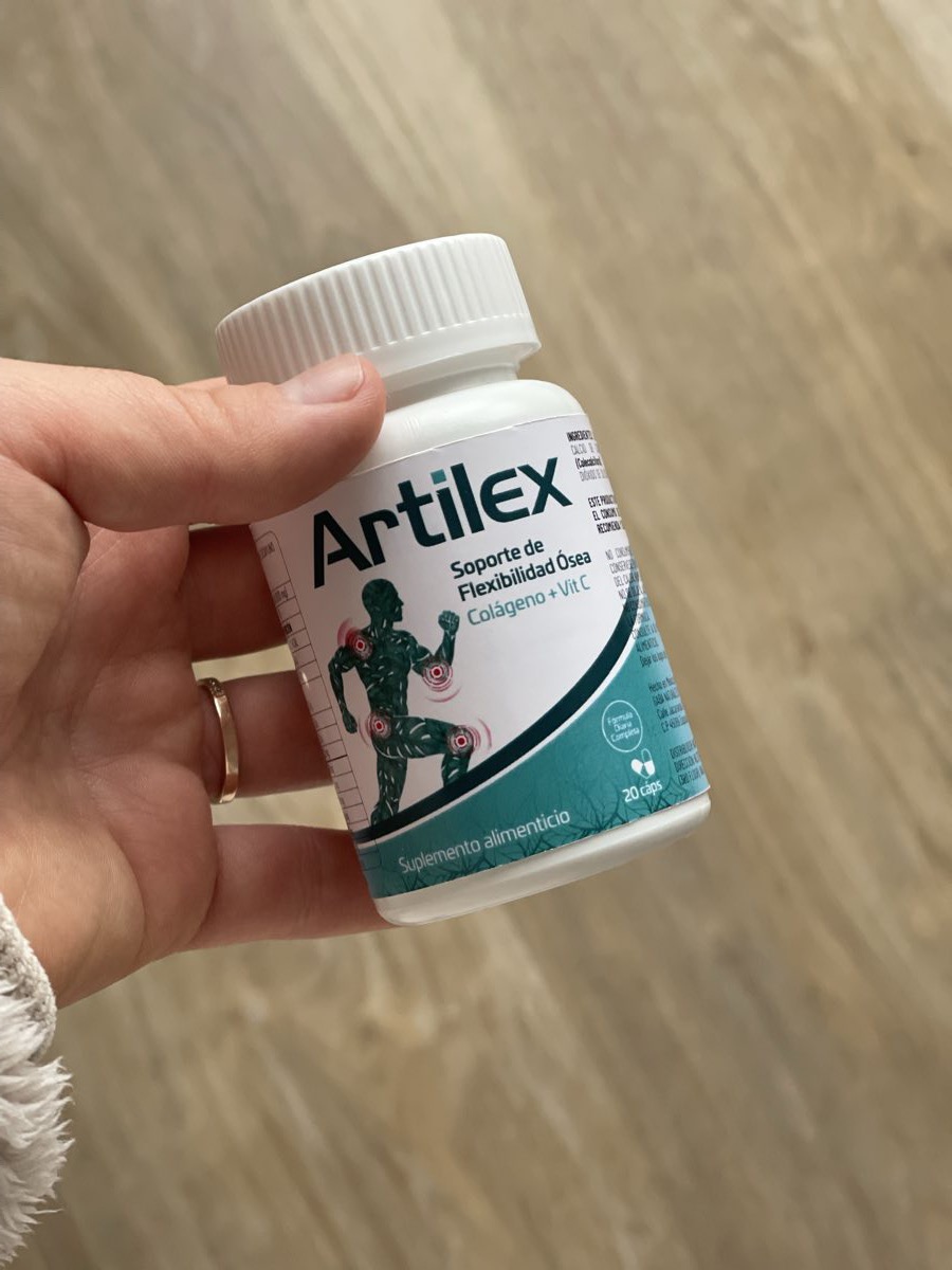 Etiqueta frontal del frasco de Artilex de 20 cápsulas
